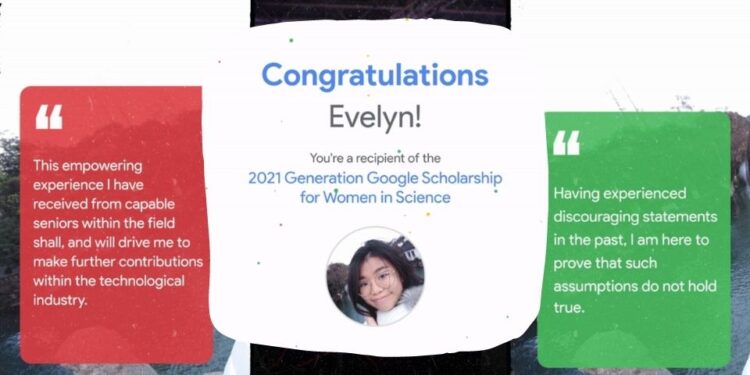 evelyn chen generation google scholarship